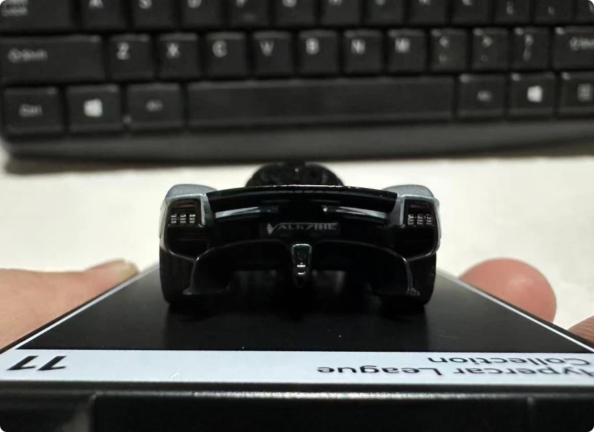 Postercars 1:64 Aston Martin Valkyrie Diecast Model Car Rubber Tires New Card - Image 3 of 4