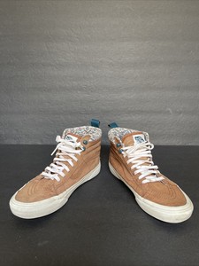 vans sk8 hi mte skate shoe brown