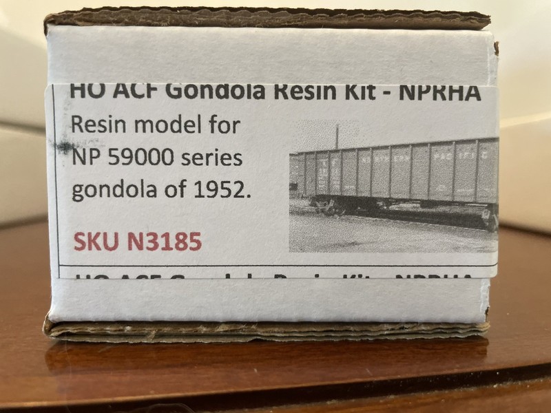 RARE HO Resin Speedwitch NP Northern Pacific 59000 ACF Gondola Kit Like Sunshine