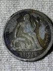 1874 Seated Liberty Dime 10c
