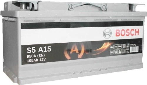 Batterie Bosch Start Stop AGM S5A15 12V 105Ah 950A L6 - Photo 1/1