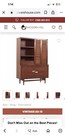 Mid-Century Modern Buffet Hutch American of Martinsville Accord Walnut & Cane — photo 7