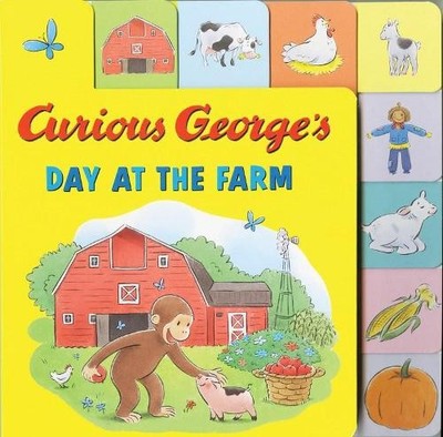 H. A. Rey Curious George's Day at the Farm Tabbed Lift-the-Flaps (Kartonbuch)