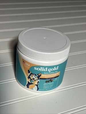 Solid Gold Dog Multivitamin -PetVites Dog Vitamins Supplement (120 Ct) EXP 11/25