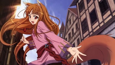Anime holo spice wolf girls anime red eyes animal Playmat Gaming Mat Desk Game
