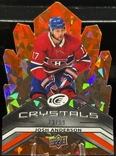 Josh Anderson 2021-22 Upper Deck Ice Hockey Ice Crystals #IC-1 - Orange /99