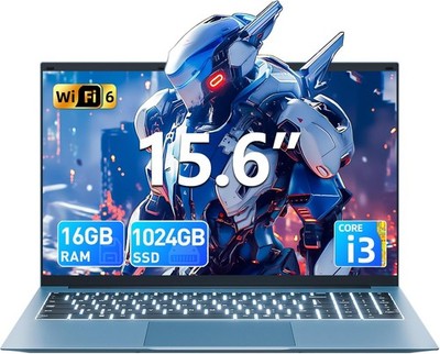 NEW SGIN 15.6'' Laptop Win11 Intel i3-10100Y 16GB RAM 1TB SSD Wi-Fi 6 RJ45 USB-C