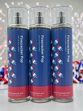 NEW Bath  Body Works Lot of 3 Bottles Firecracker Pop Fragrance Mist Spray 8 oz