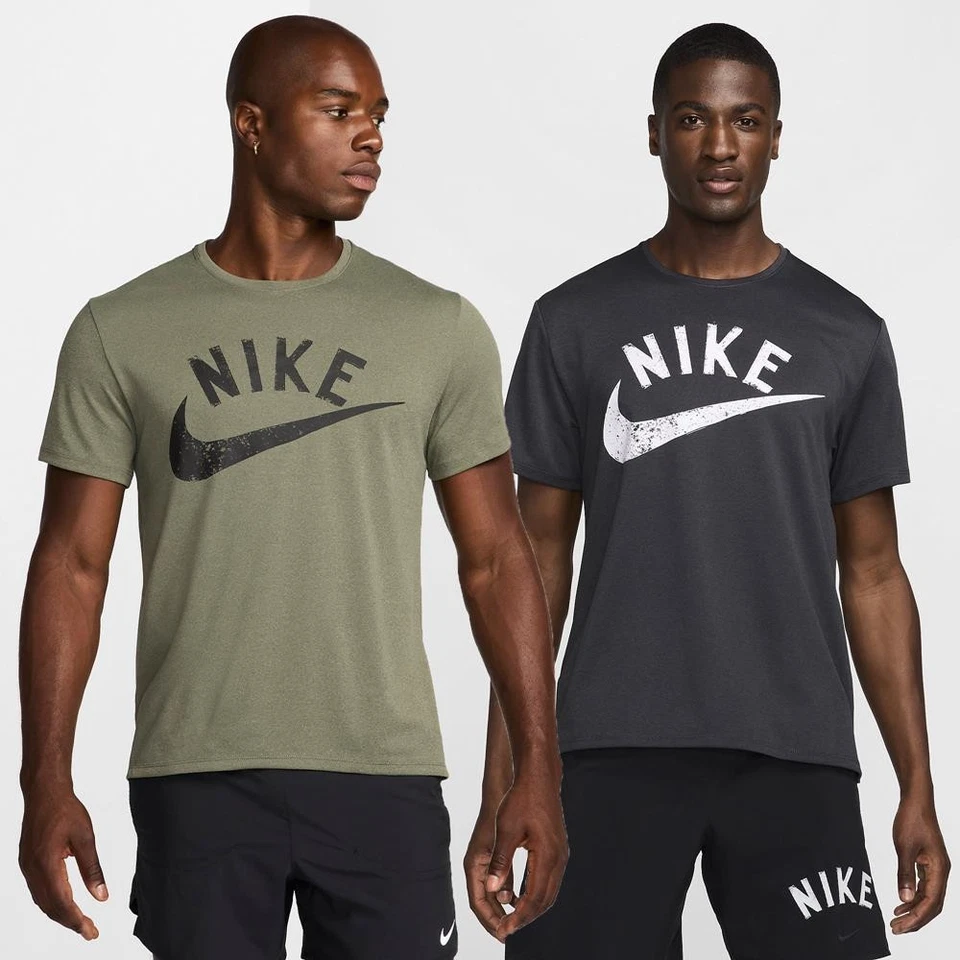Nike Miler Swoosh Dri-FIT Herren T-Shirt Sportshirt Trainingsshirt - Bild 1 von 1