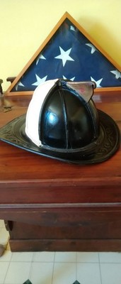 Vintage  Cairns and Brother Leather Fire Helmet 6 7/8 