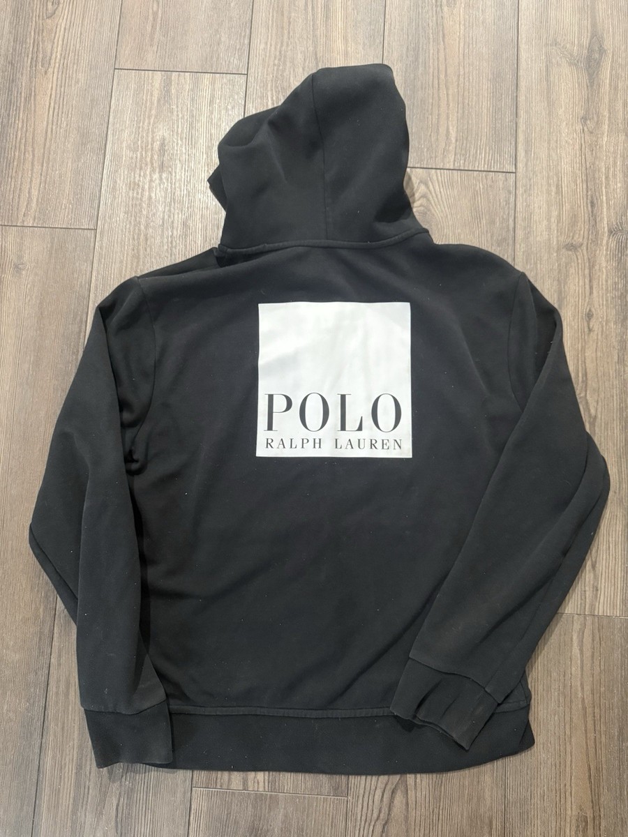Polo Ralph Lauren ブラック フーディ M Polo Ralph Lauren Black Full Zip Hoodie Sweatshirt Men's M Box