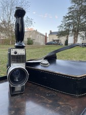 Vintage Bell  Howell 8mm Movie Camera with Case   Model 252, Electric Eye 001