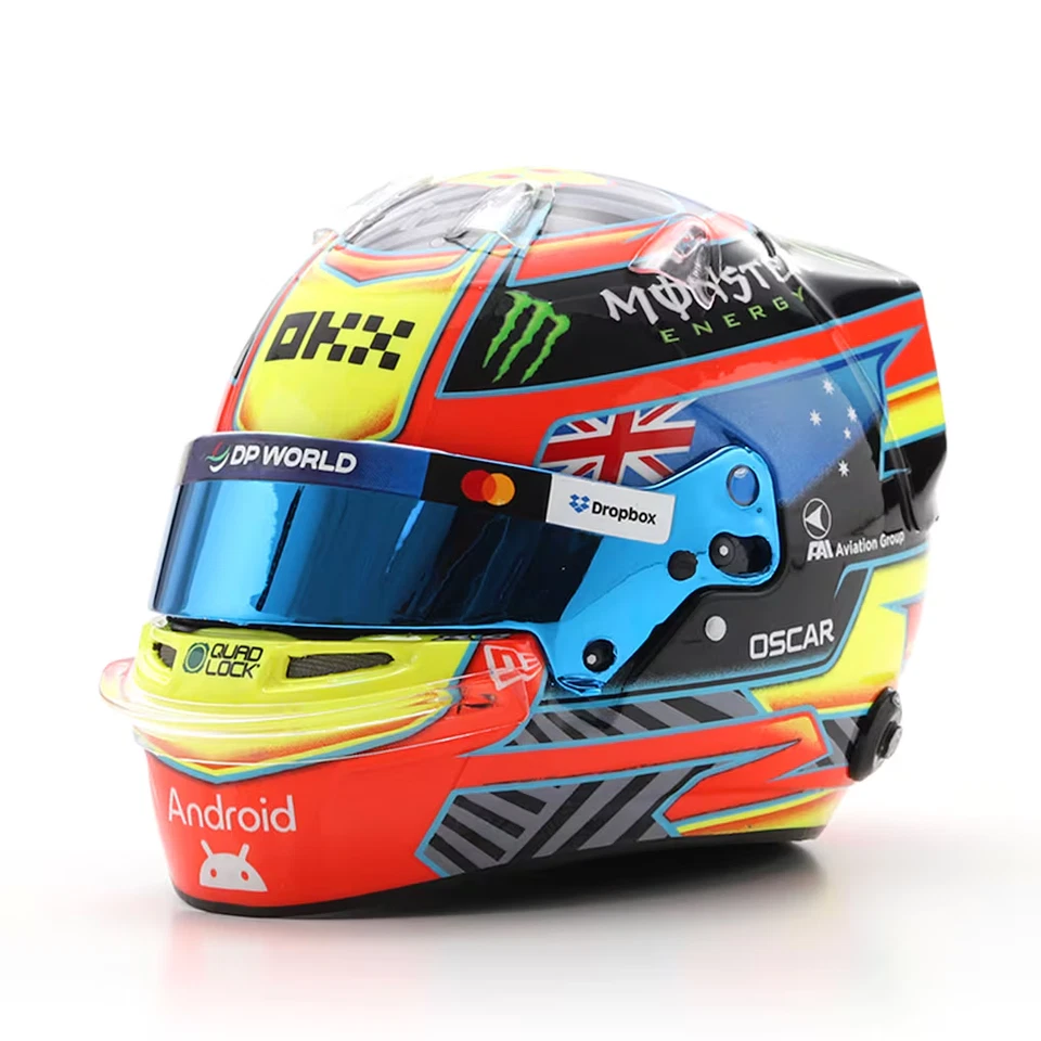 McLaren Spark Oscar Piastri 2025 F1 Grand Prix 1/5 Scale Replica Helmet Model - Image 3 of 3