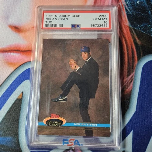 1991 Topps Stadium Club Nolan Ryan Tuxedo PSA 10