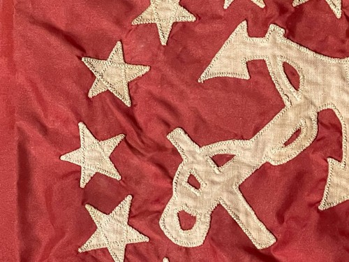 Vintage Vice Commodore 13 Star Stitched Nautical Yachting Flag 12” by 19” - Picture 6 of 14