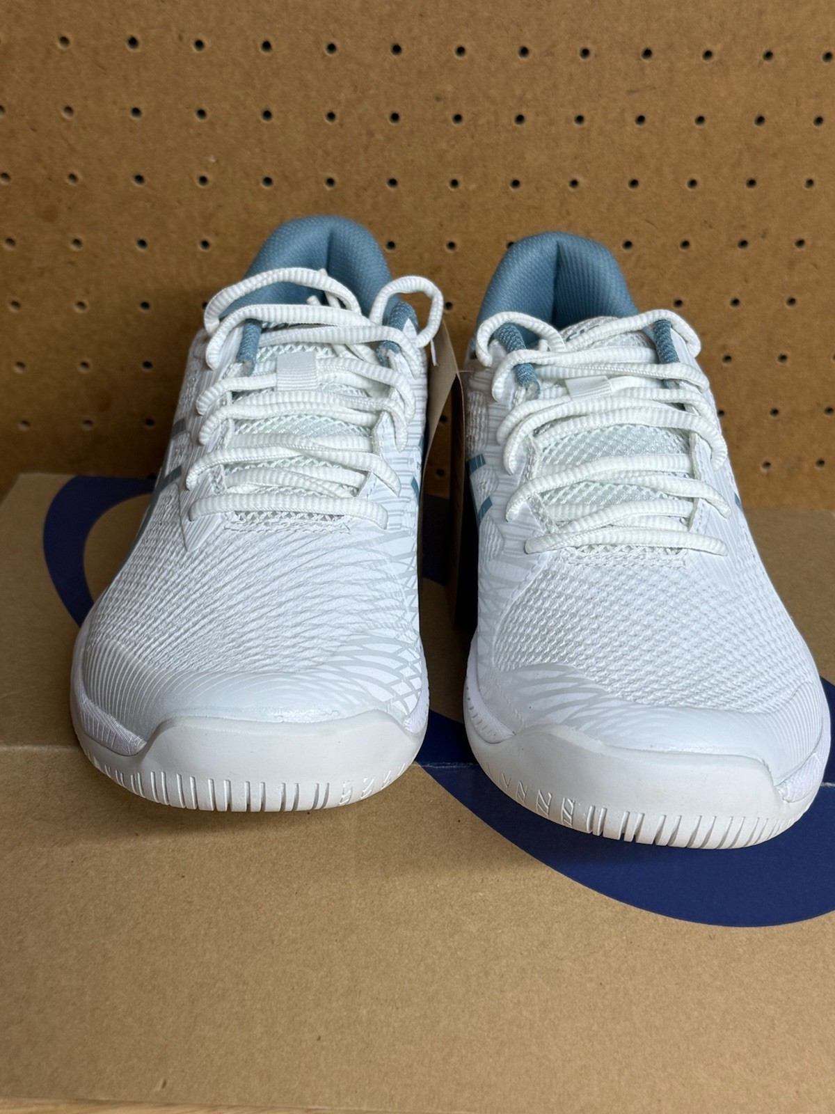 NEW! asics tennis shoes GEL-GAME 9 25.0 (white/blue) thumbnail 4