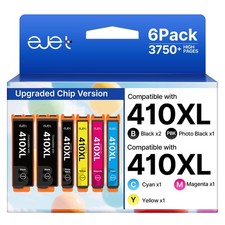 6-Pack Epson 410XL Ink Cartridges for Epson 410