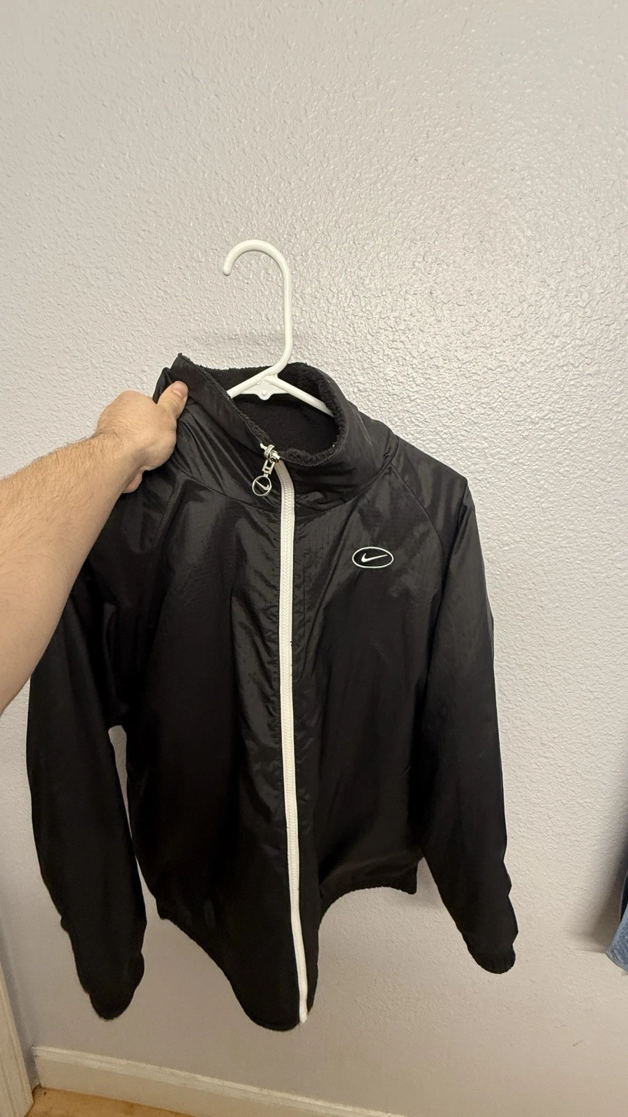 Nike Reversible Sherpa Fleece Jacket - black/white image 4