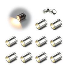 10 Pack Small Spotlight Battery Operated LED Lights, Warm White LED Wireless Min