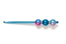 Beaded Ergonomic Crochet Hook   Handmade  Comfortable