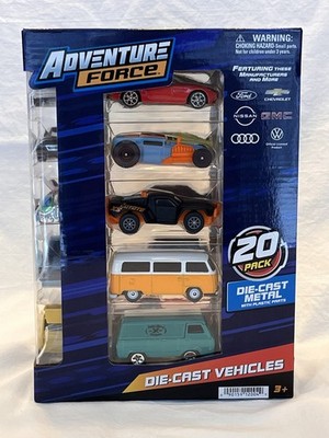 Adventure Force Die-Cast Vehicle Assortment 20 Pack Colors & Styles May Vary NEW