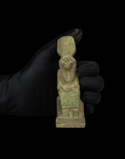 Authentic Ancient Egyptian Antiques Sekhmet Lioness Goddess Stone Statue BC