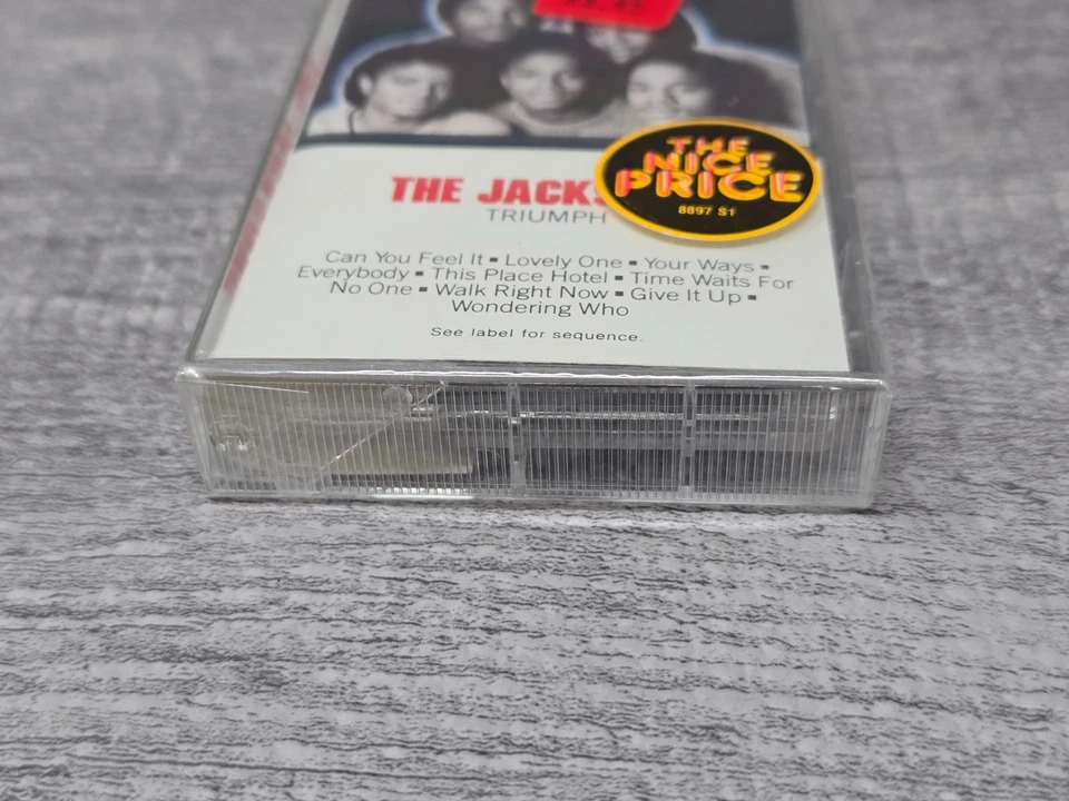 THE JACKSONS - TRIUMPH Vintage Cassette Tape NEW SEALED - Image 3 of 4