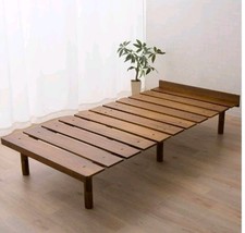 EMOOR Wood Slatted Floor Bed Frame OSMOS Single for Japanese Futon Mattress