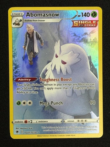 Abomasnow TG01/TG30 Holo Astral Radiance Trainer Gallery Pokemon NM