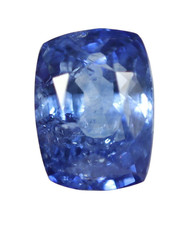 Faceted Natural Blue Sapphire 9 x 7 mm Cushion Cut Loose Ceylon Gemstone 4.57 Ct