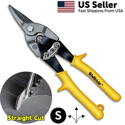 #ad Silverline Aviation Tin Snips Straight Cut High Leverage Aluminium Steel $11.99