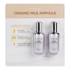 TirTir Ceramic Milk Ampoule, 1.35 Fluid Ounce Pack of 2 