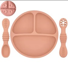 Baby Toddler Suction Plate And Spoons
