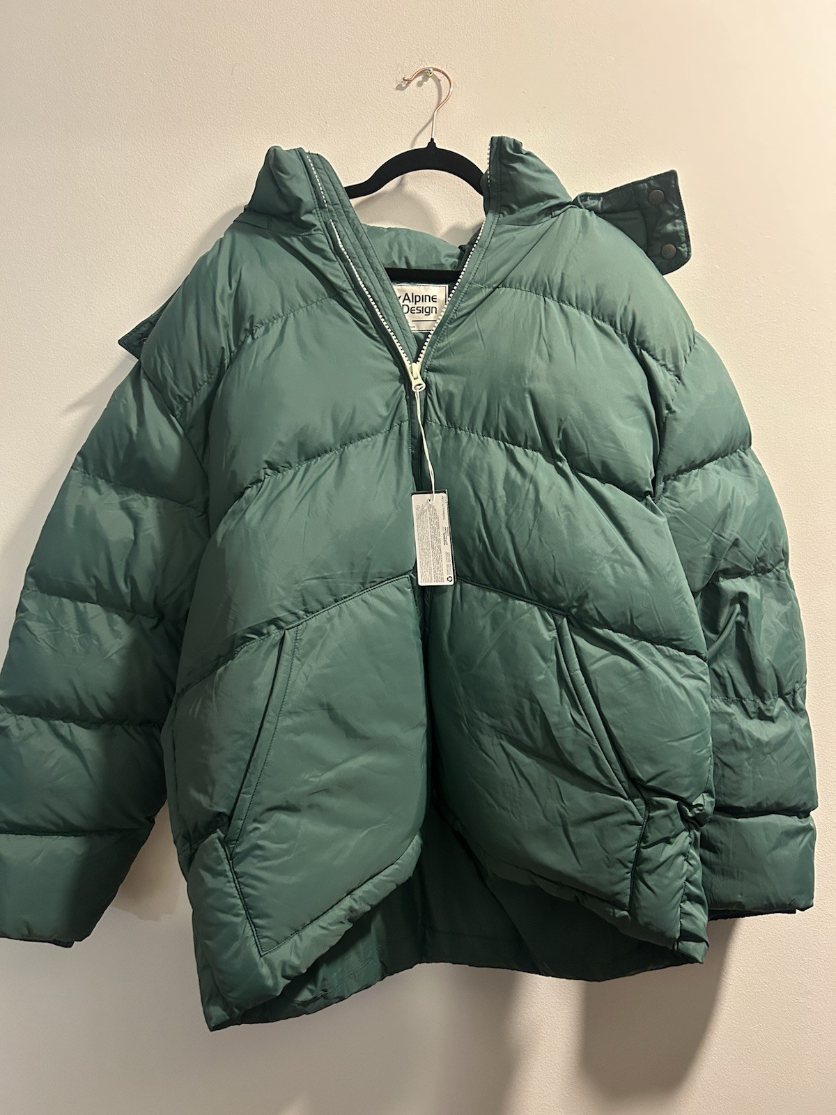ALPINE DESIGN ** PUFFER JACKET ** SIZE XXL - GREEN 