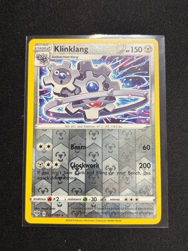 KLINKLANG 127/189 DARKNESS ABLAZE POKEMON REVERSE HOLO NM