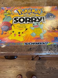 Pokemon Sorry Sorry! Board Game 2000 Hasbro  Vintage