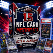 NFL Cards Mystery Box  1 Gtd Auto/patch 15 Premium Cards  🔥CRAZY DEALS!