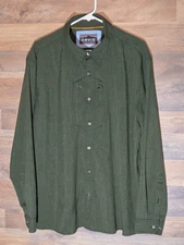 Orvis Tech Shirt Men XL Army Green Long Sleeve Fishing