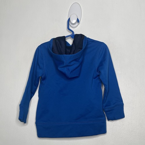 Jumping Beans Active Hoodie Boys Size Small 4 Blue Pullover Long Sleeve - Picture 2 of 4