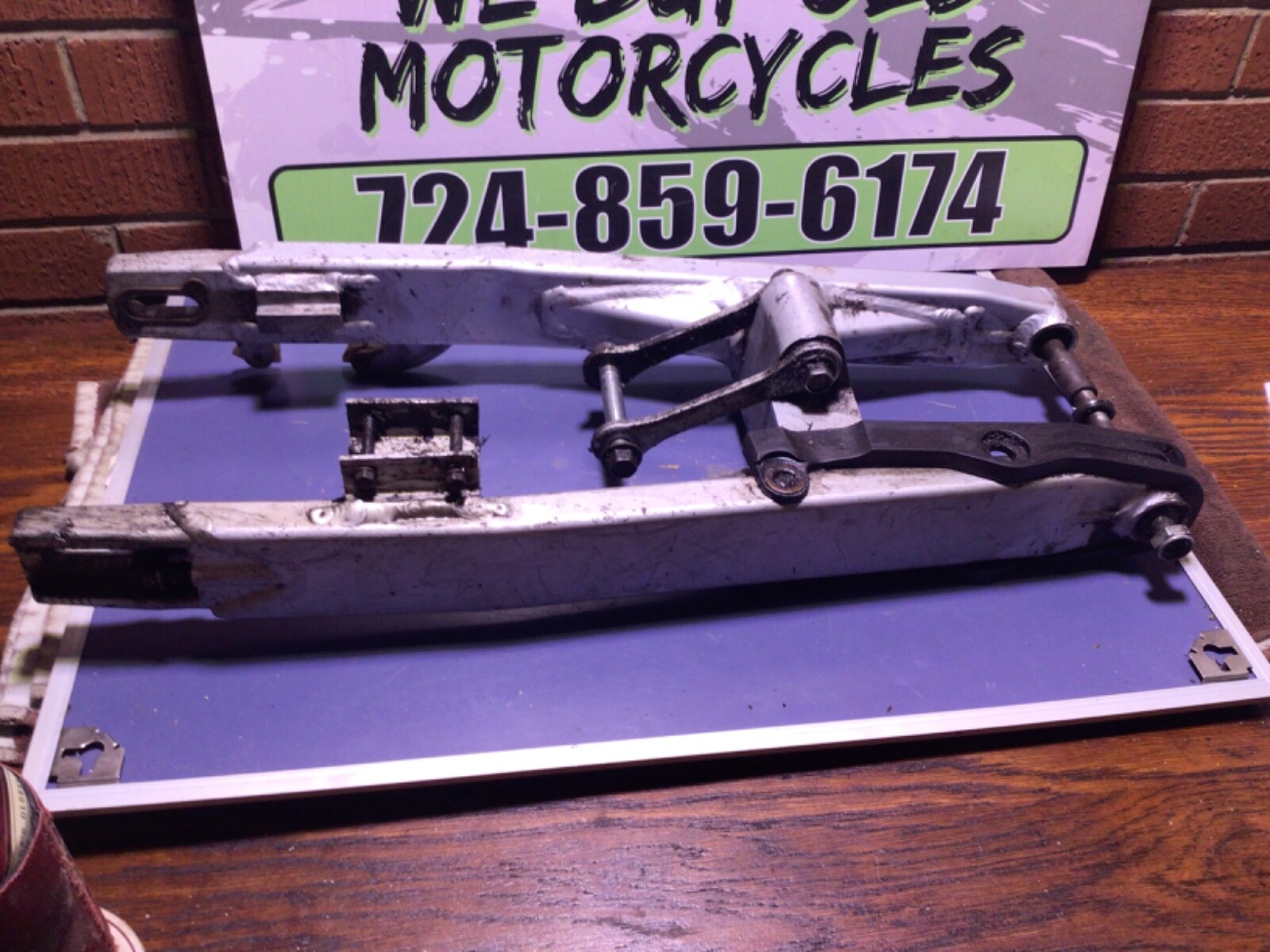 0113 RM100 KAWASAKI KX 100 KX100 OEM REAR SWINGARM SUSPENSION ARM