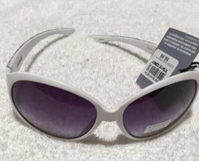 Ladies White Studio 35 100% UV Protection Sunglasses Deco White NWT