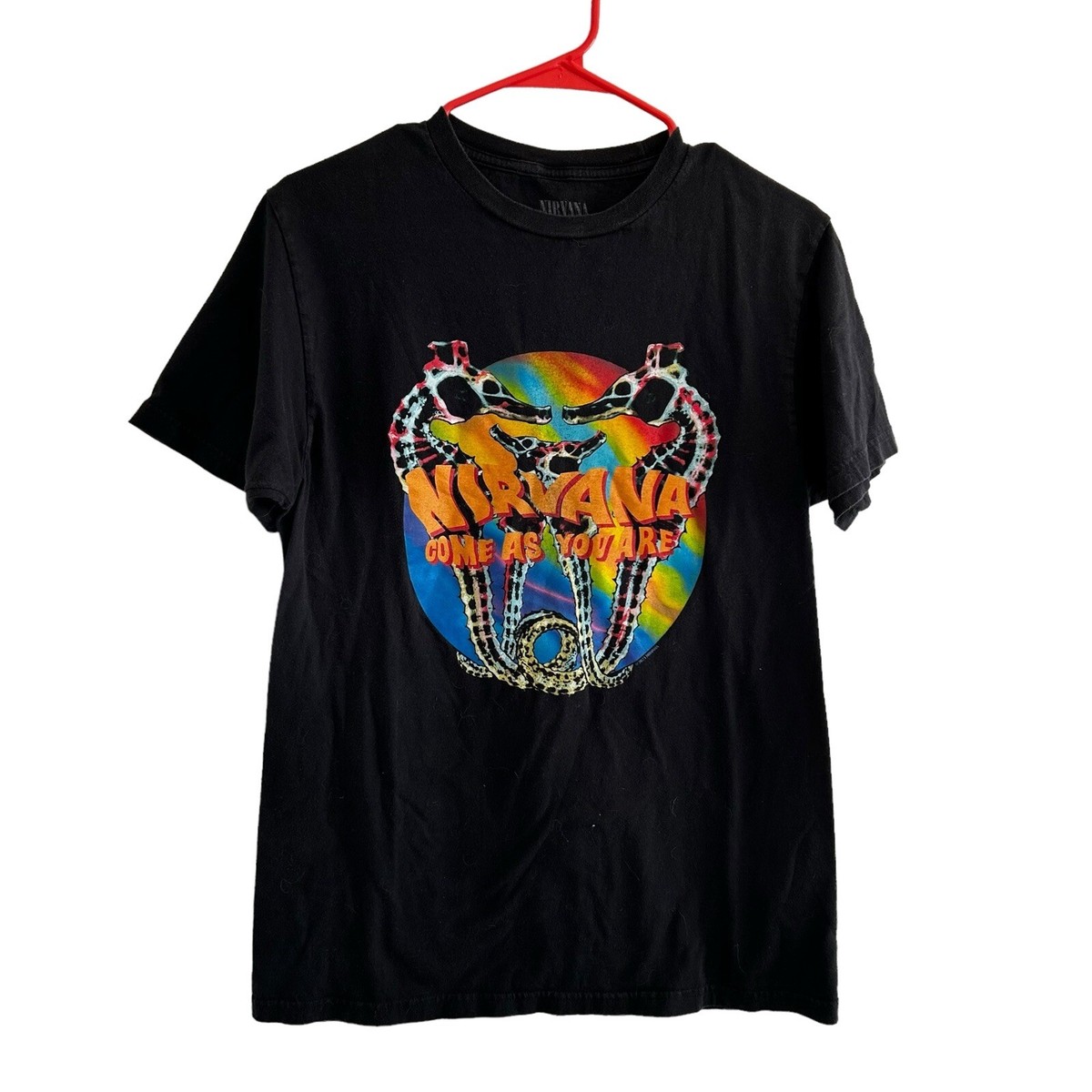 Nirvana Come As You Are Black Graphic T-Shirt Size M 2021 | eBay