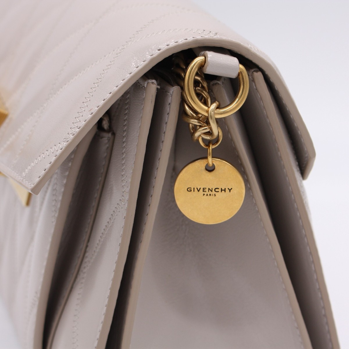 Givenchy Small GV3 Diamond Quilted Leather Crossbody Bag Purse in