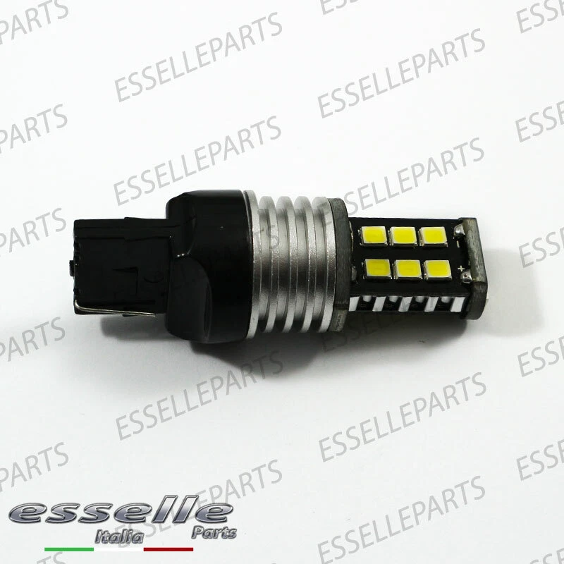 COPPIA LAMPADE RETROMARCIA 15 LED T20 W21W CANBUS LEXUS IS I 6000K - Immagine 4 di 4