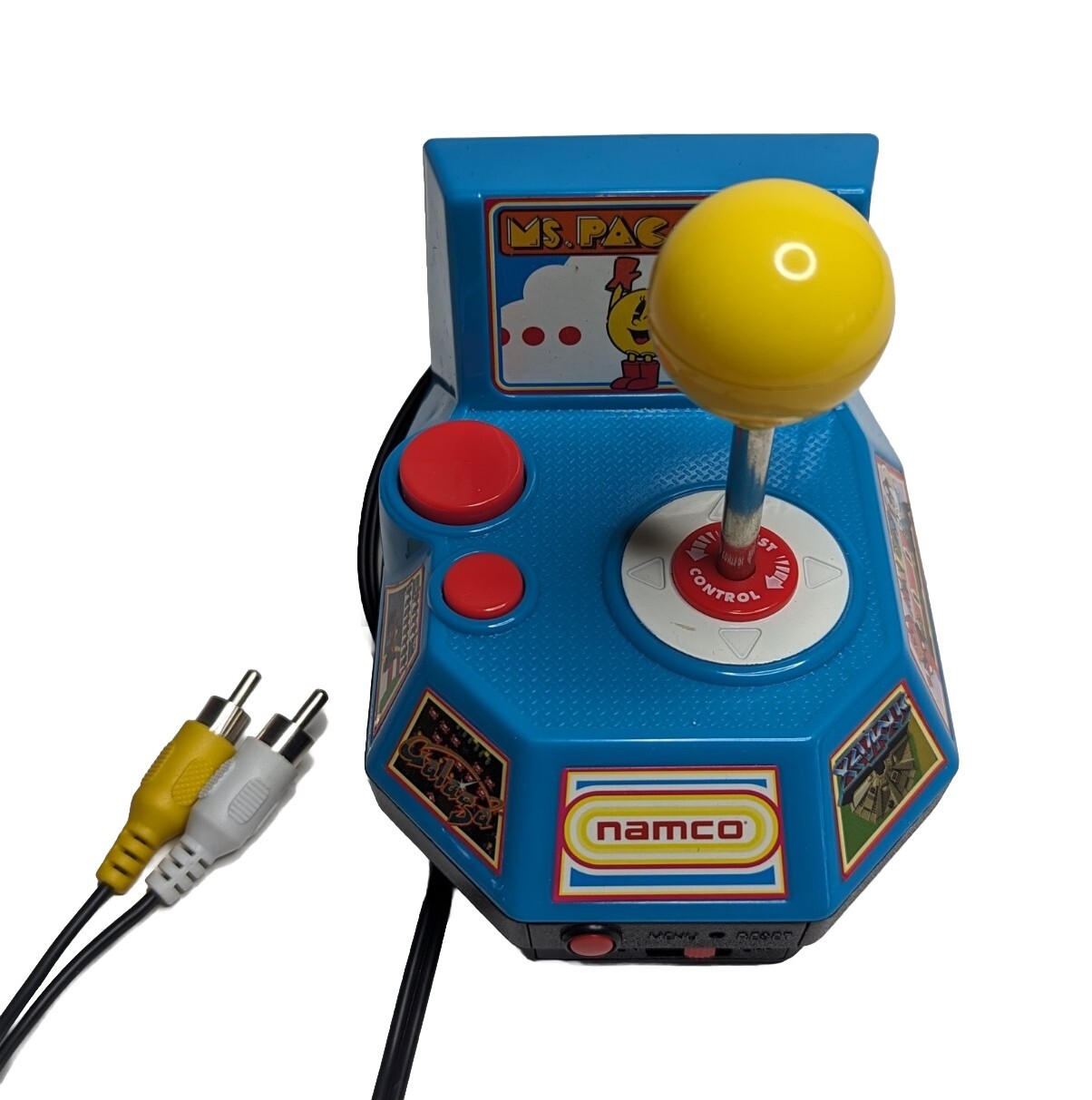 Ms. PacMan Namco TV Game 2004 5in1 Plug & Play Joystick Jakks