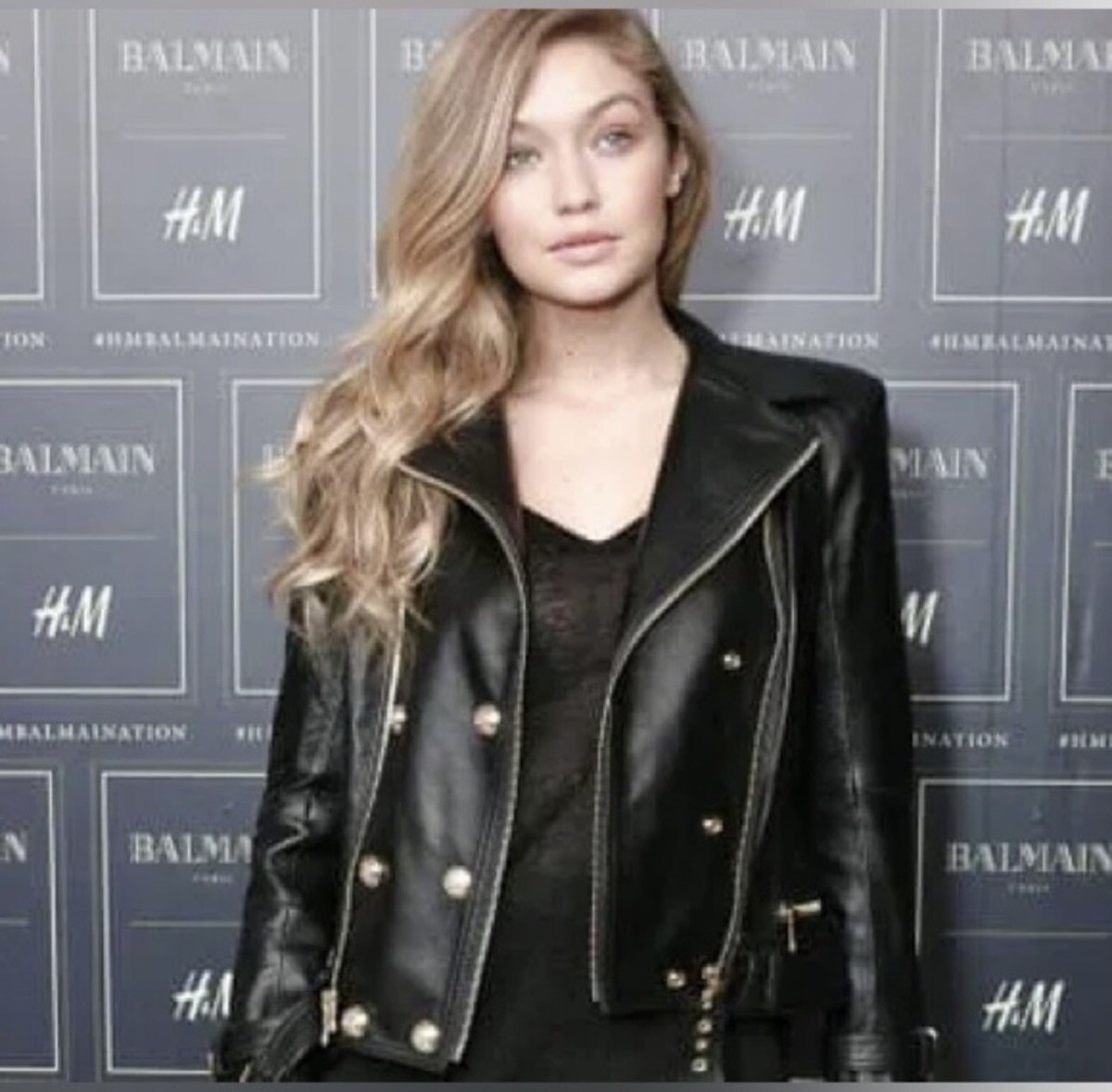 BALMAIN レザーシャツ　ブラック　レディース　11号（Lサイズ相当） レザーシャツ 革シャツ レザージャケット 革ジャン レディース