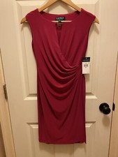 Lauren by Ralph Lauren NWT Size 2P Orchid Tank Dress W/ Slit