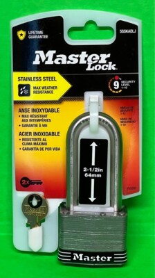 Master Lock 5SSKADLJ Stainless Steel - Max Weather Resistance Security Level 9