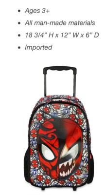 【SPYDER】 TEAM VENOM WEBBING BACKPACK (34L) /追跡付 Venom Backpack - SuperHeroStuff
