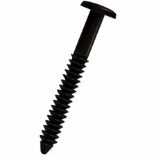 Black 100 Pack Window Shutters Panel Peg Loks 3" Shutter Fasteners Spikes Bulk